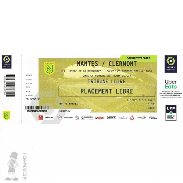 2021-22 11ème j Nantes Clermont