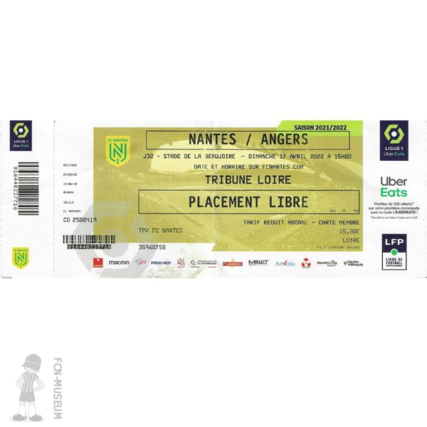 2021-22 32ème j Nantes Angers