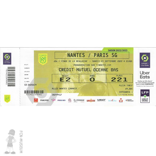 2022-23 06ème j Nantes Paris SG