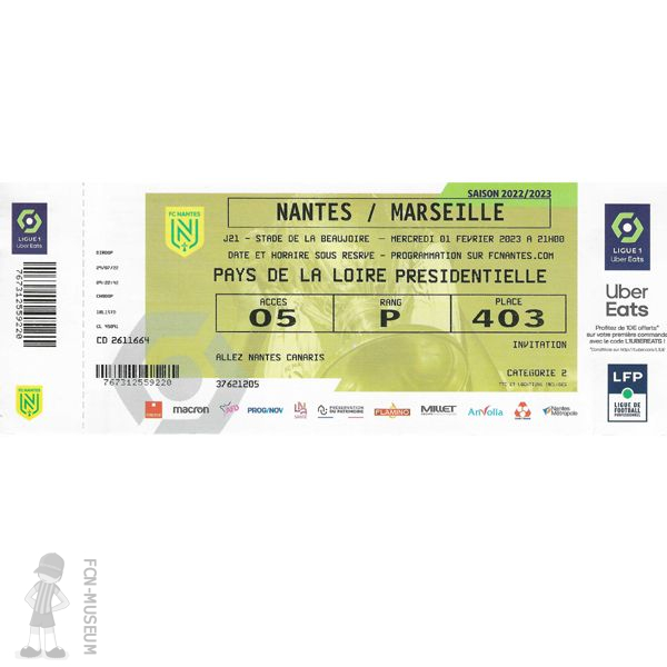 2022-23 21ème j Nantes Marseille