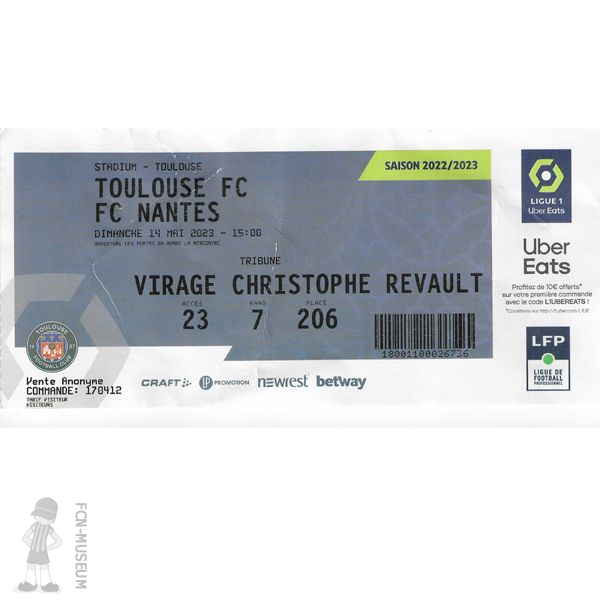 2022-23 35ème j Toulouse Nantes