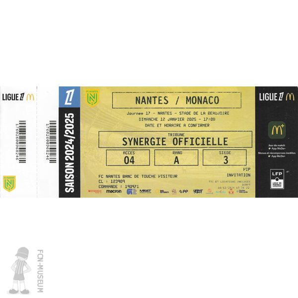 2024-25 17ème j Nantes Monaco