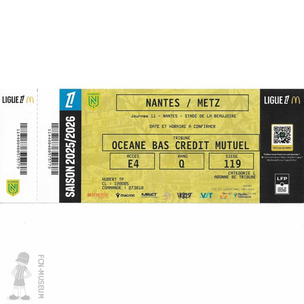 2025-26 11ème j Nantes Metz