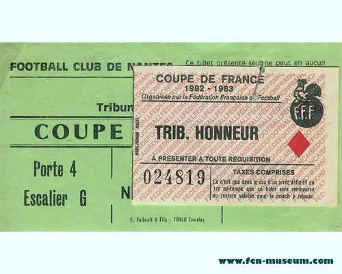 1982-1983 Nantes Bordeaux Cdf