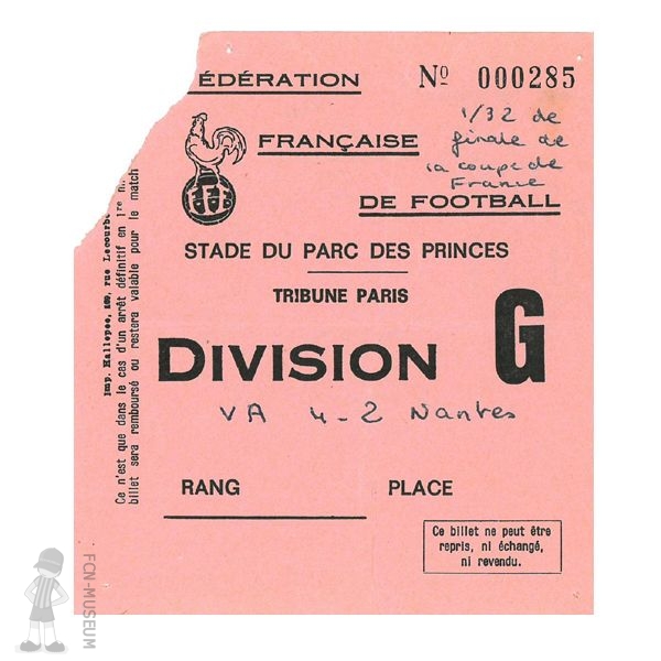 CdF 1976   32ème Valenciennes Nantes