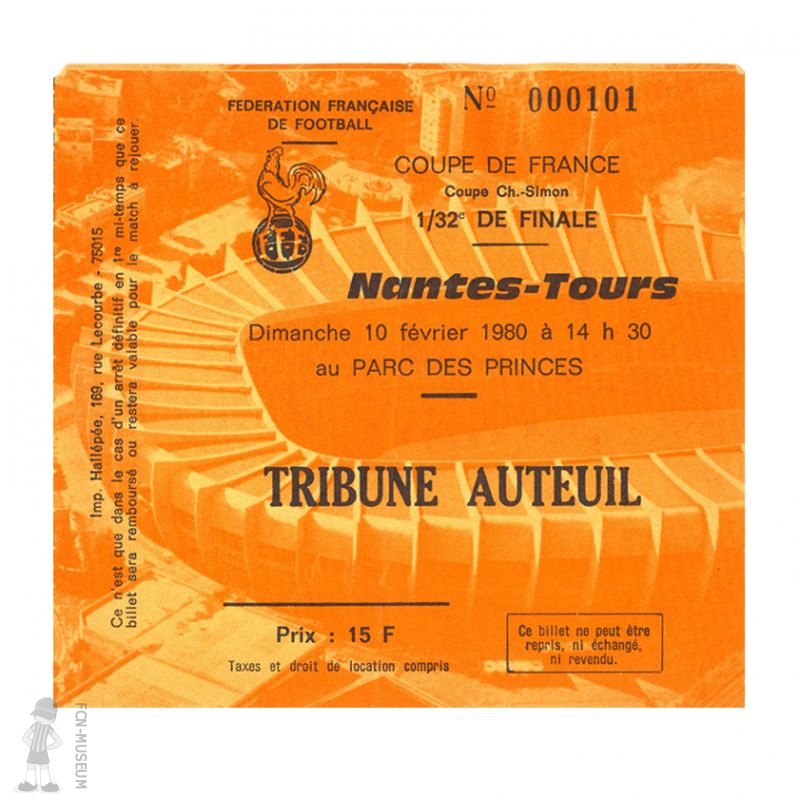 CdF 1980 32ème Nantes Tours