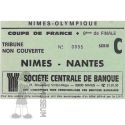 CdF 1985  8ème retour Nîmes Nantes