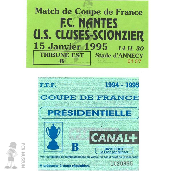 CdF 1995 32ème Cluses Scionzier Nantes