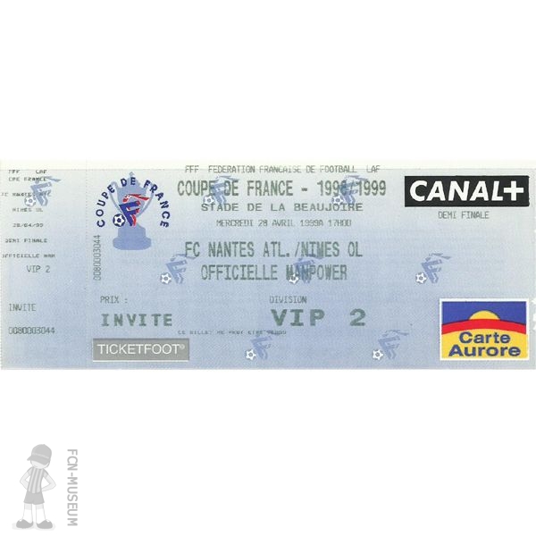 CdF 1999 Demi Nantes Nîmes