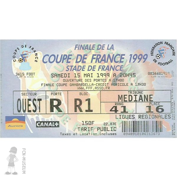 CdF 1999 Finale Nantes Sedan