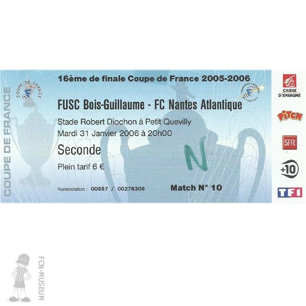 CdF 2006  16ème Boisguillaume Nantes