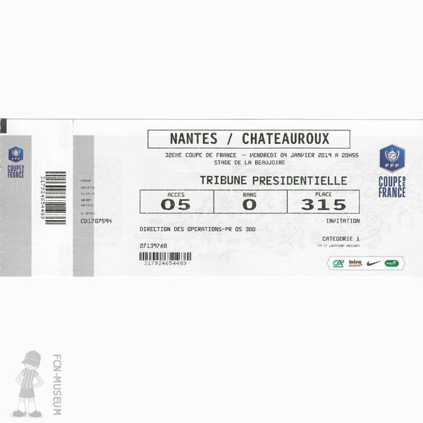 CdF 2019   32ème Nantes Châteauroux