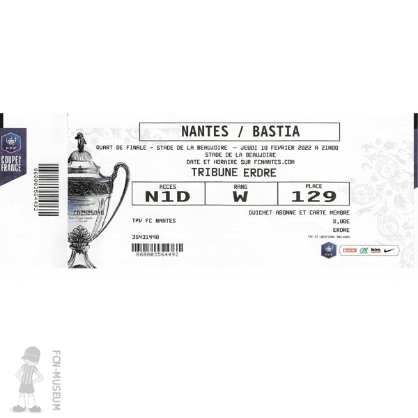 CdF 2022  Quart Nantes Bastia