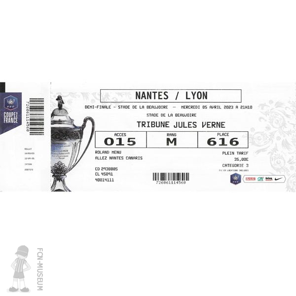 CdF 2023 demi-finale Nantes Lyon