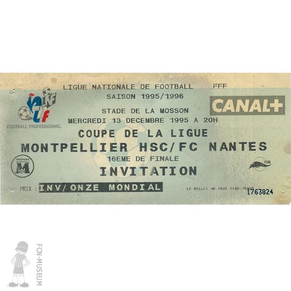 CdL 1995-96  16ème Montpellier Nantes