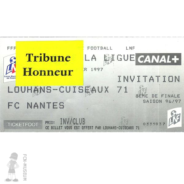 CdL 1996-97 8ème Louhans Nantes