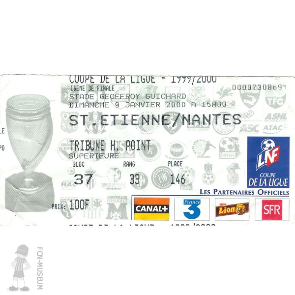 CdL 1999-00 16ème St Etienne Nantes