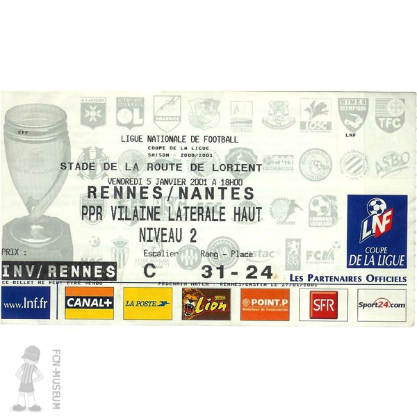CdL 2000-01  16ème Rennes Nantes
