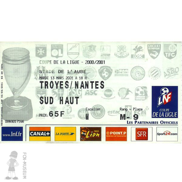 CdL 2000-01  Quart Troyes Nantes