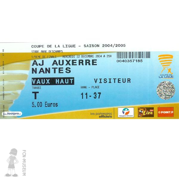 CdL 2004-05 8ème Auxerre Nantes