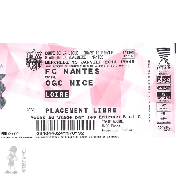 CdL 2013-14  Quart Nantes Nice