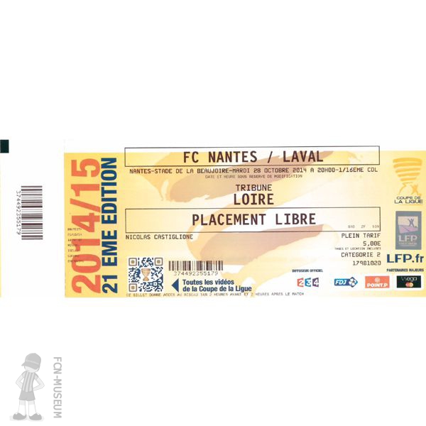 CdL 2014-15 16ème Nantes Laval