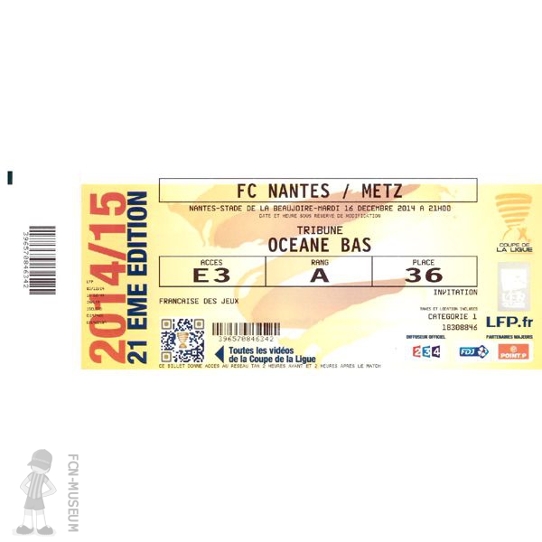 CdL 2014-15  8ème Nantes Metz