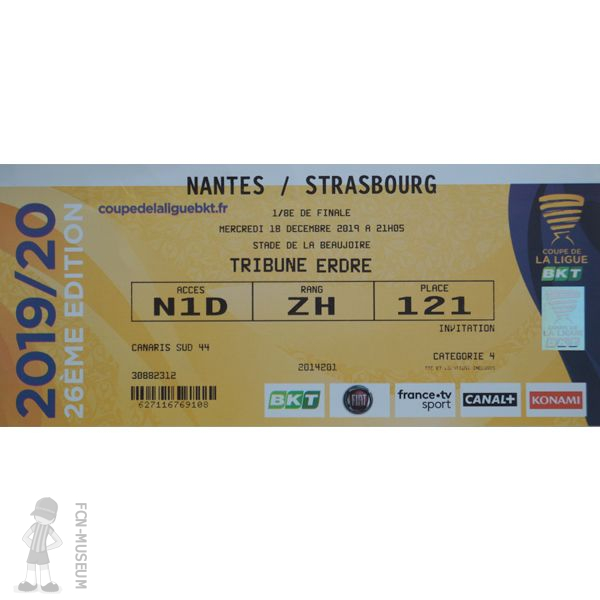 CdL 2019-20  8ème Nantes Strasbourg