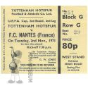 1971-72 16ème retour Tottenham Nantes