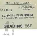 1978-79 32ème aller Nantes Benfica b