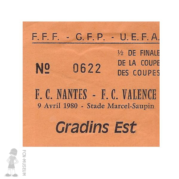 1979-80 demi aller Nantes Valence