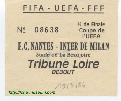 1985-86 quart retour Nantes Inter a - 1