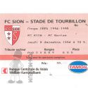 1994-95  8ème retour Sion Nantes