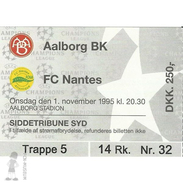 1995-96  4ème J. Aalborg Nantes