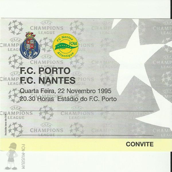 1995-96  5ème J. Porto Nantes - 1