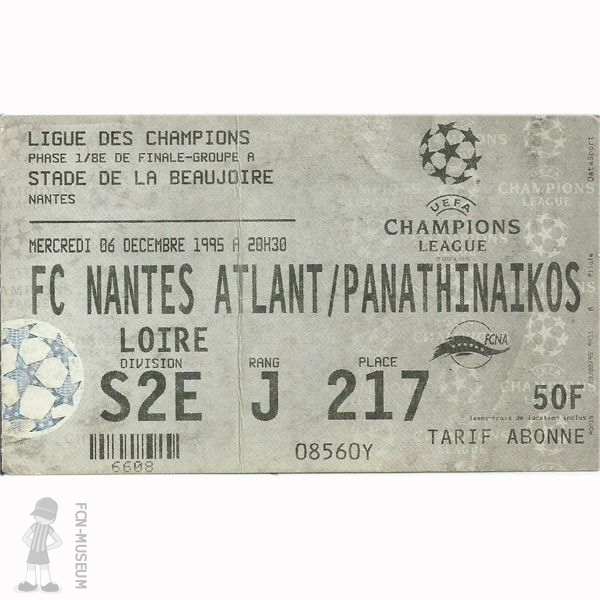 1995-96  6ème J. Nantes Panathinaikos