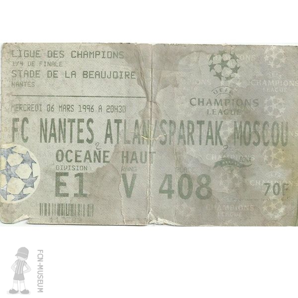 1995-96  quart aller Nantes Spartak