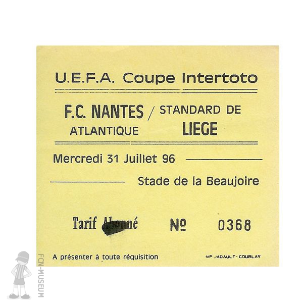1996-97 1er tour retour Nantes Liège - 2