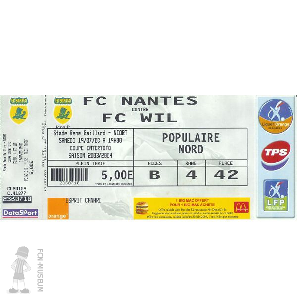 2003-04 3ème tour aller Nantes Wil - 1