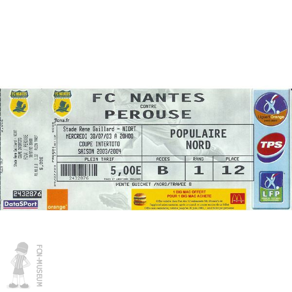 2003-04 4ème tour aller Nantes Pérouse - 1