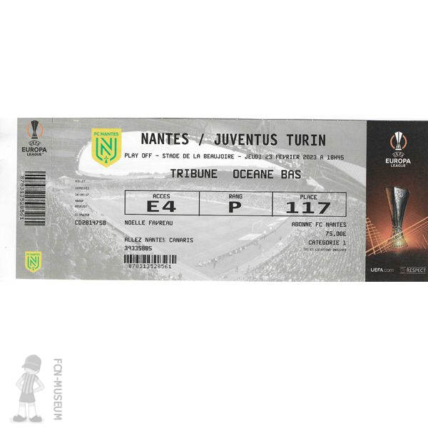2022-23 Barrage retour Nantes Juventus