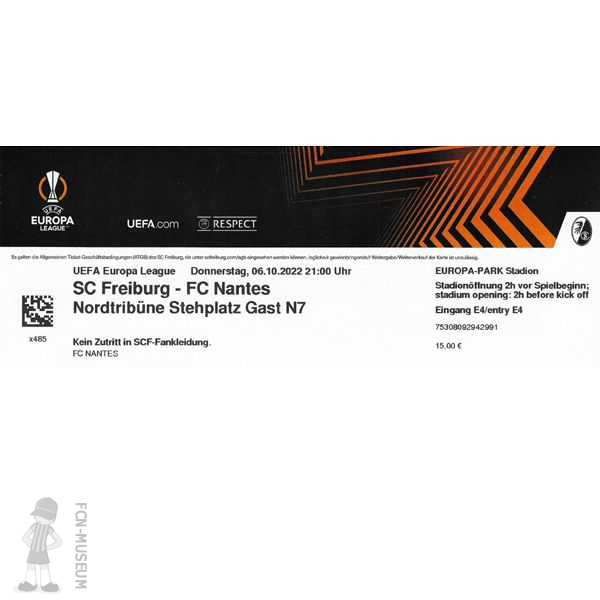 2022-23 Groupe 3ème j Fribourg Nantes