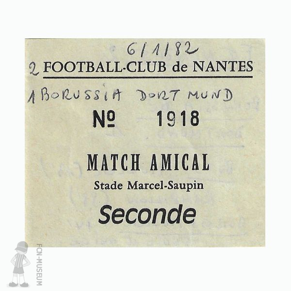 1981-82 Amical Nantes Dortmund