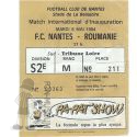 1983-84 amical Nantes Roumanie