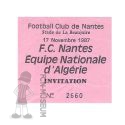1987-88 amical Nantes Algérie