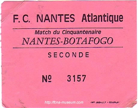1992-93 amical Nantes Botafogo