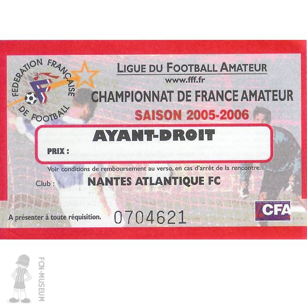 2005-06 CFA 28ème j Nantes Le Mans