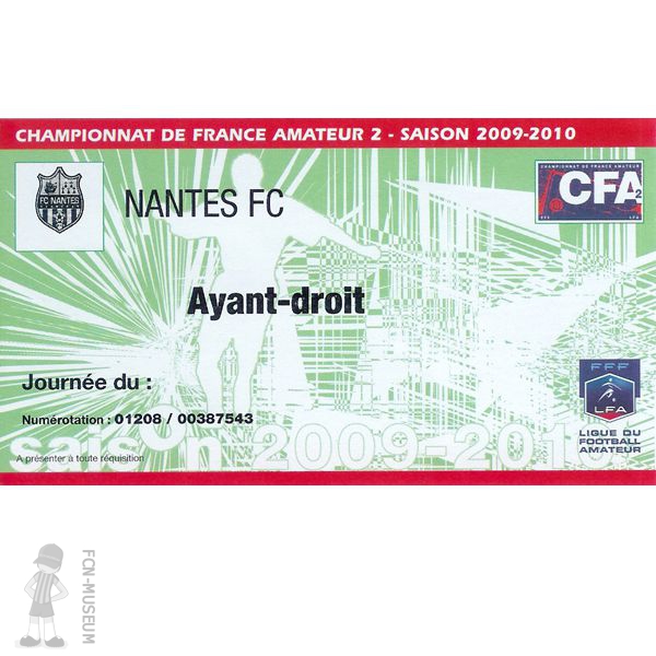 2009-10 CFA2 24ème  Nantes Angers2