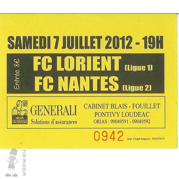 2012-13 Amical Lorient Nantes