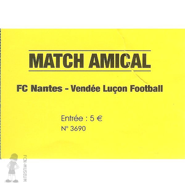 2014-15 Amical Luçon Nantes